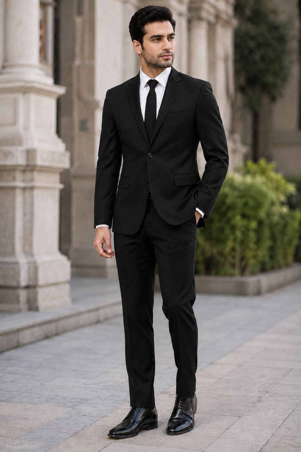 Men SUIT Solid Suit-image-14