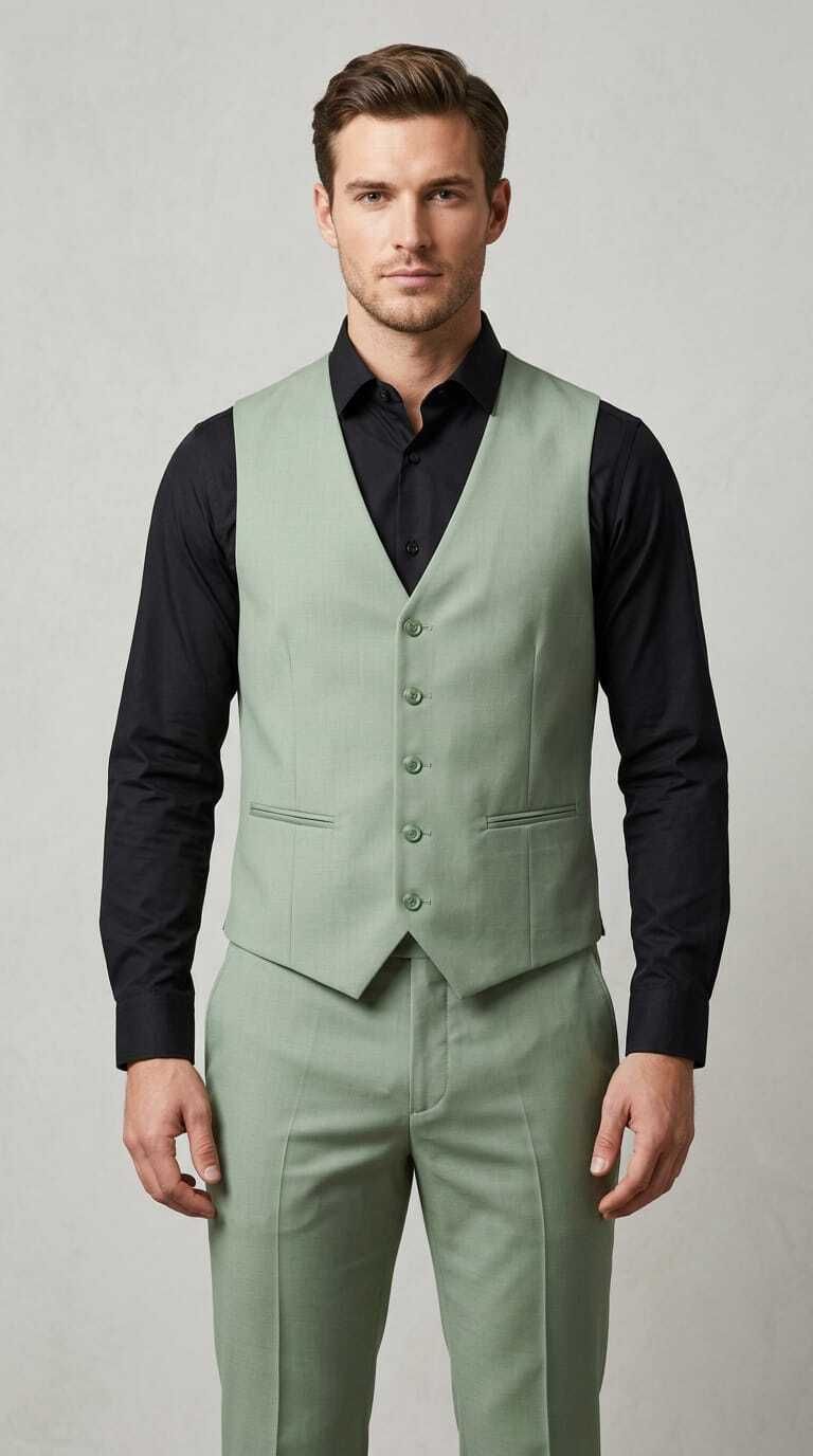asthetic Men Men Solid Suit-picture-40