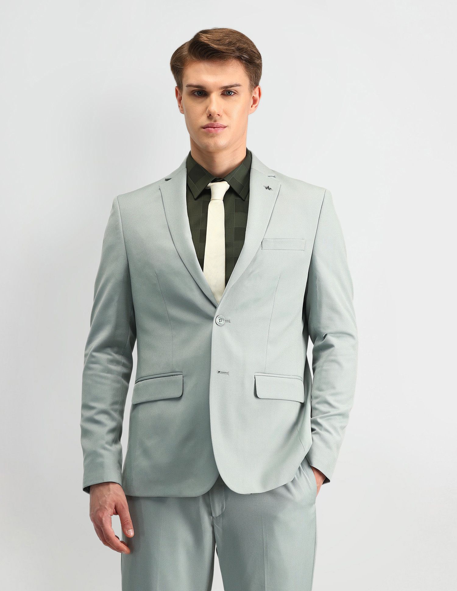 arrow Men 2-piece Solid Suit-picture-28