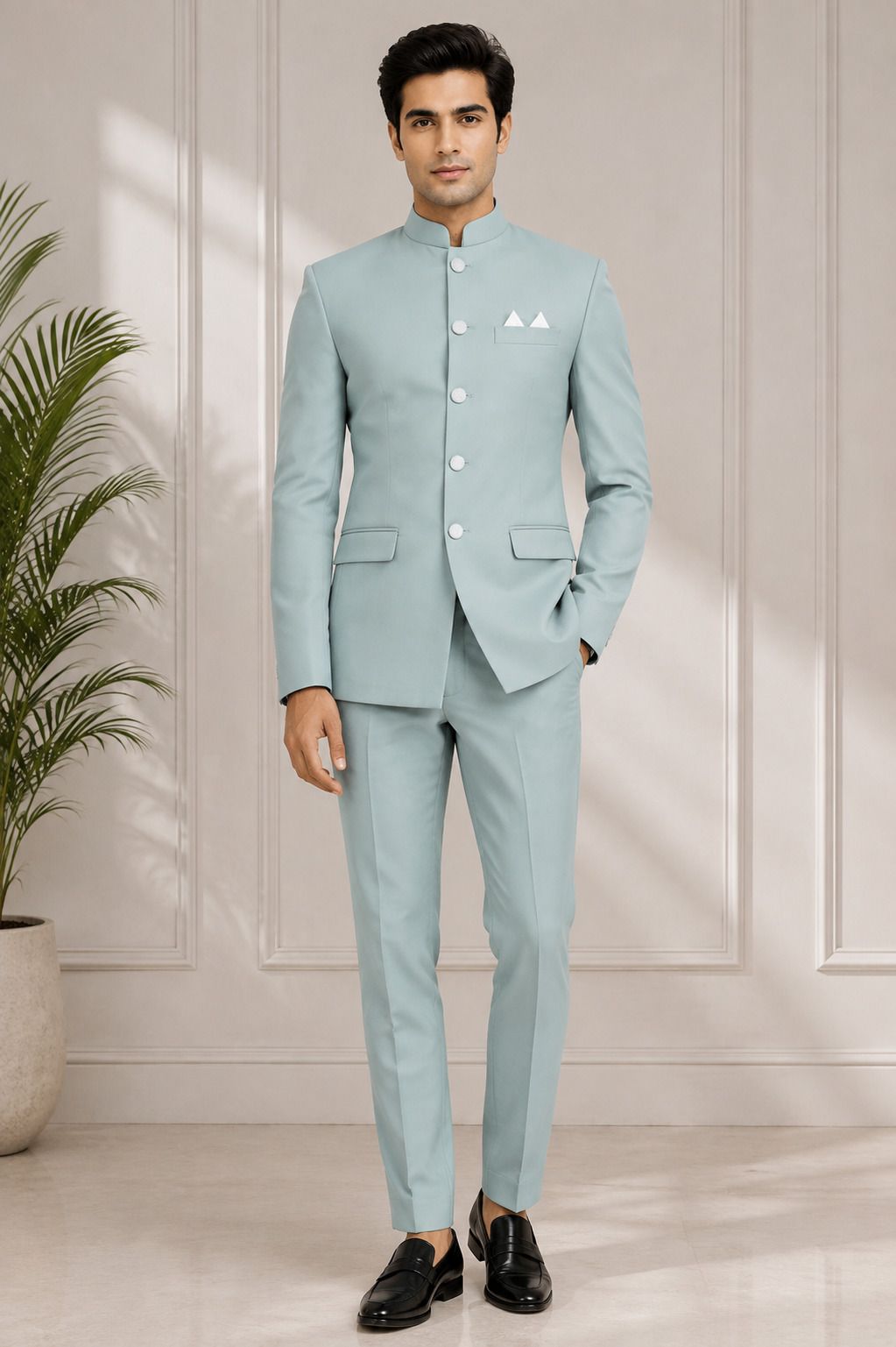 ethinix Men COAT PANT Solid Suit-picture-13