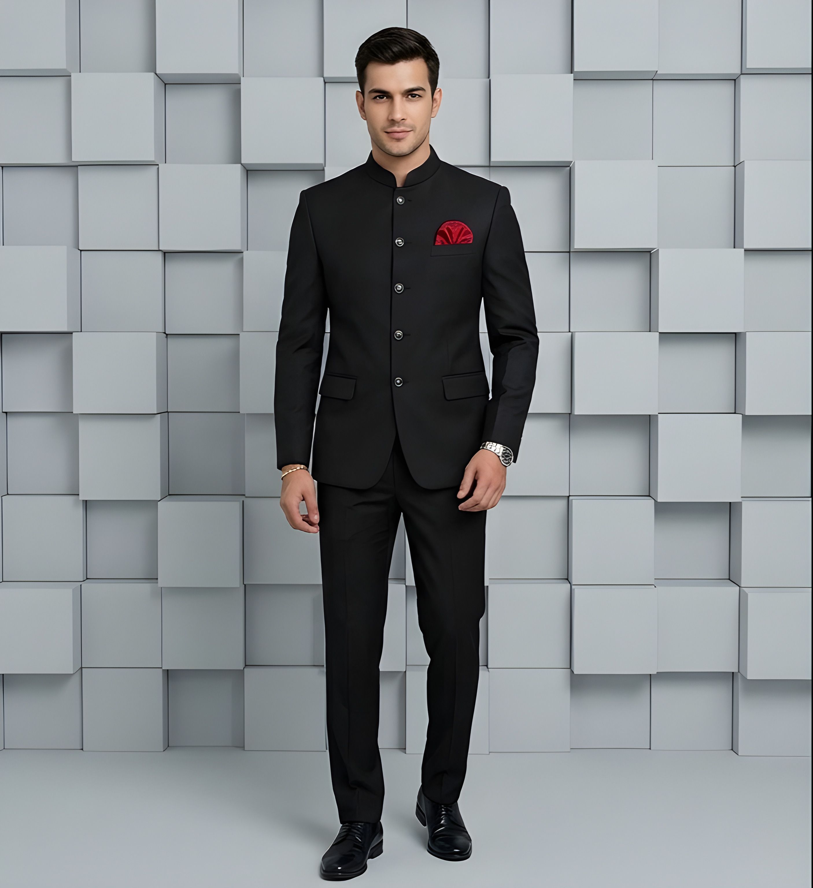 risani Men Jodhpuri Classic Bandhgala Solid Suit-picture-16
