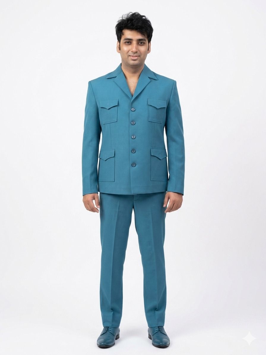 halloffashion Men suit Solid Suit-picture-29