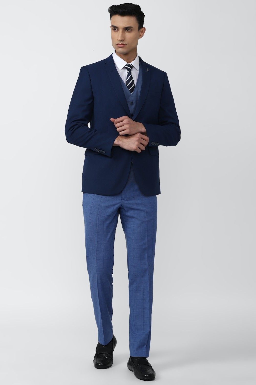 van heusen Men Single Breasted - 2 button Solid Suit-picture-20