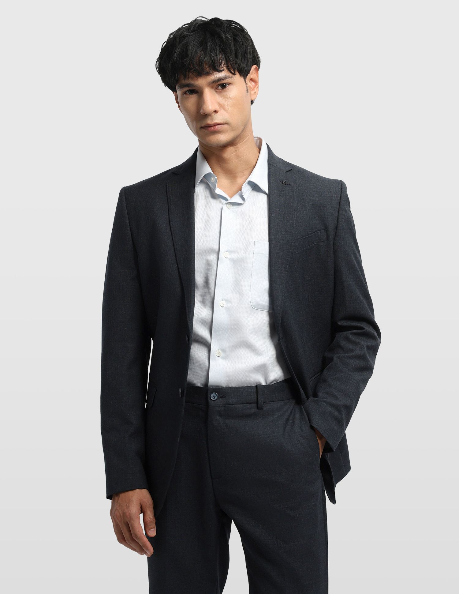arrow Men Two Piece Self Design Suit-picture-21