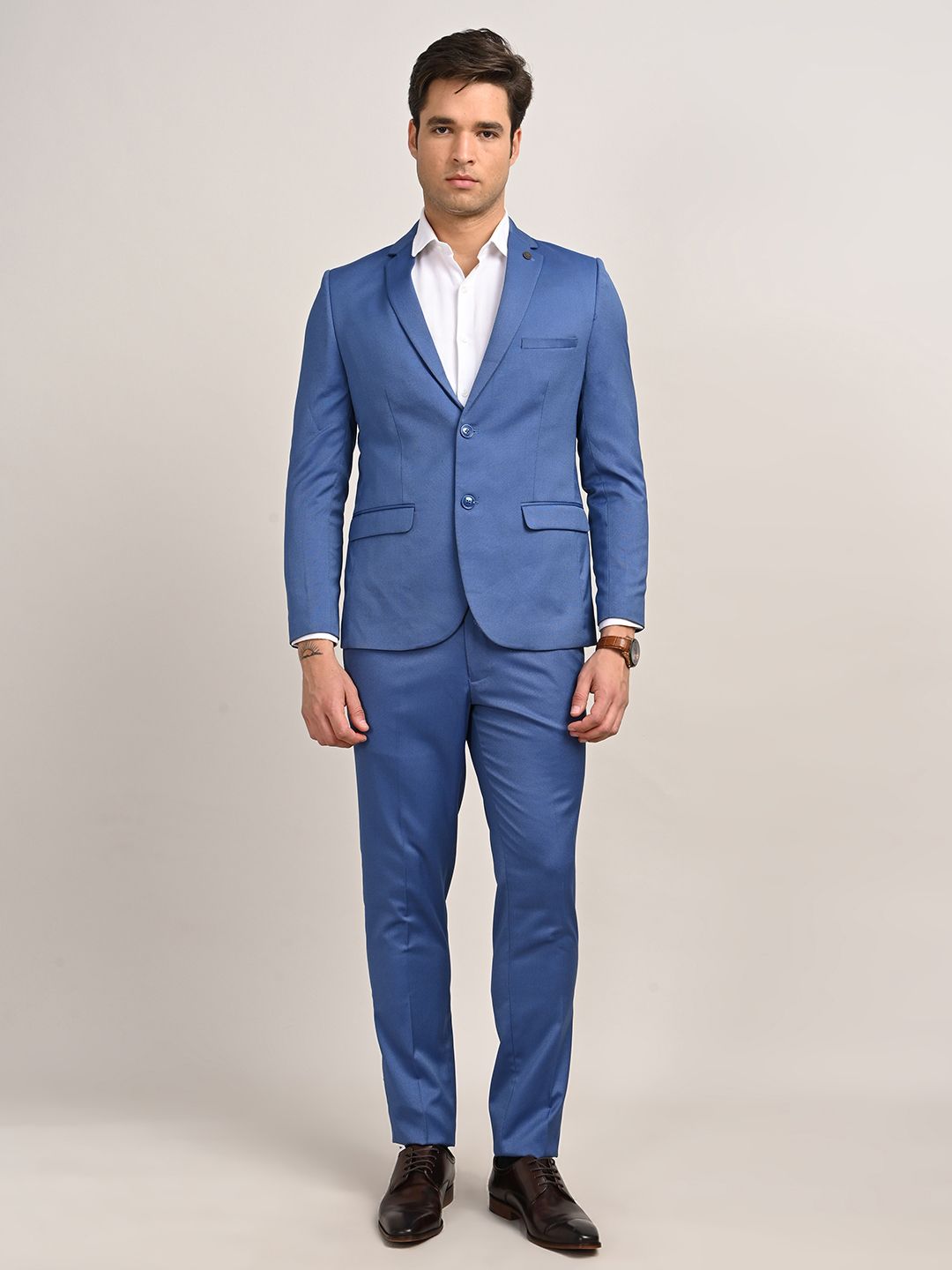 turtle Men 2 Piece Suit Textured Suit-picture-17