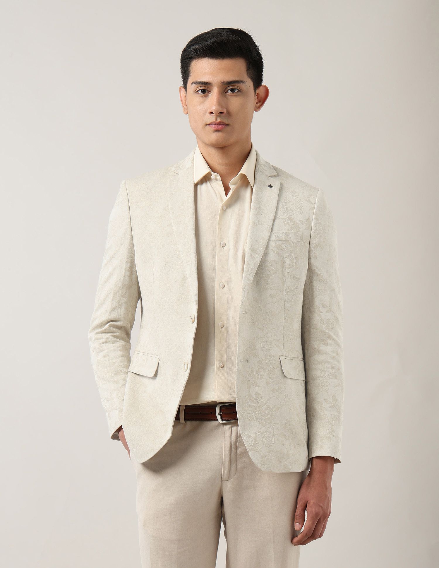 arrow Men 2-piece Self Design Suit-picture-41