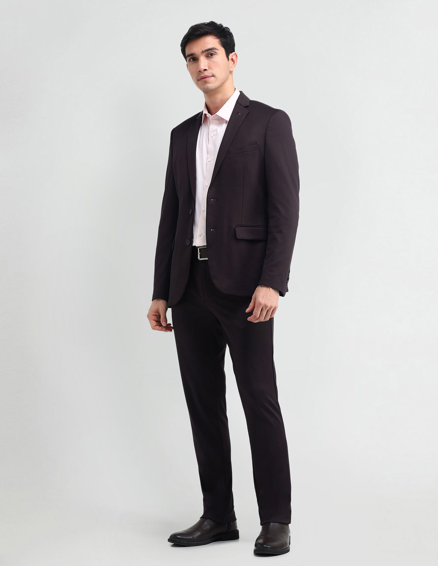 arrow Men 2-piece Solid Suit-picture-23