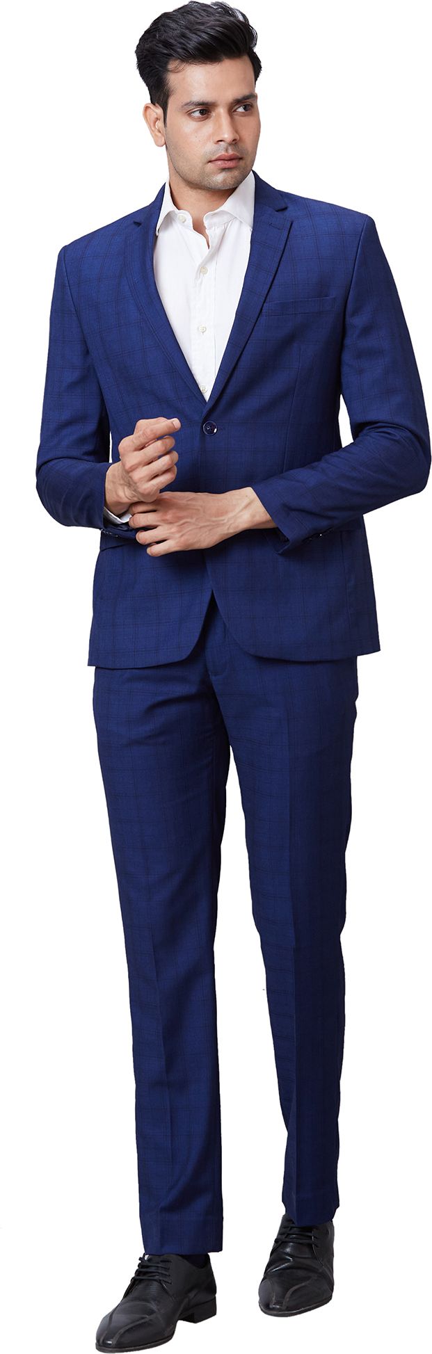 park avenue Men 2BTN notch F.F.trouser super slim fit Solid Suit-picture-23
