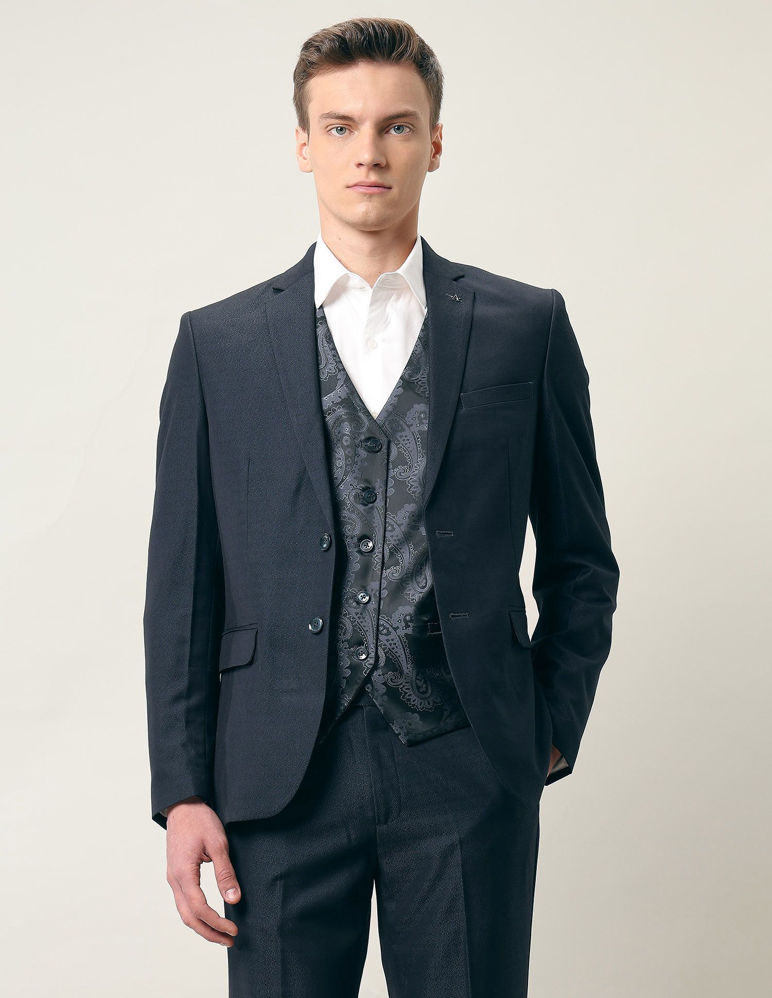 arrow Men Formal Wear Solid Suit-picture-24
