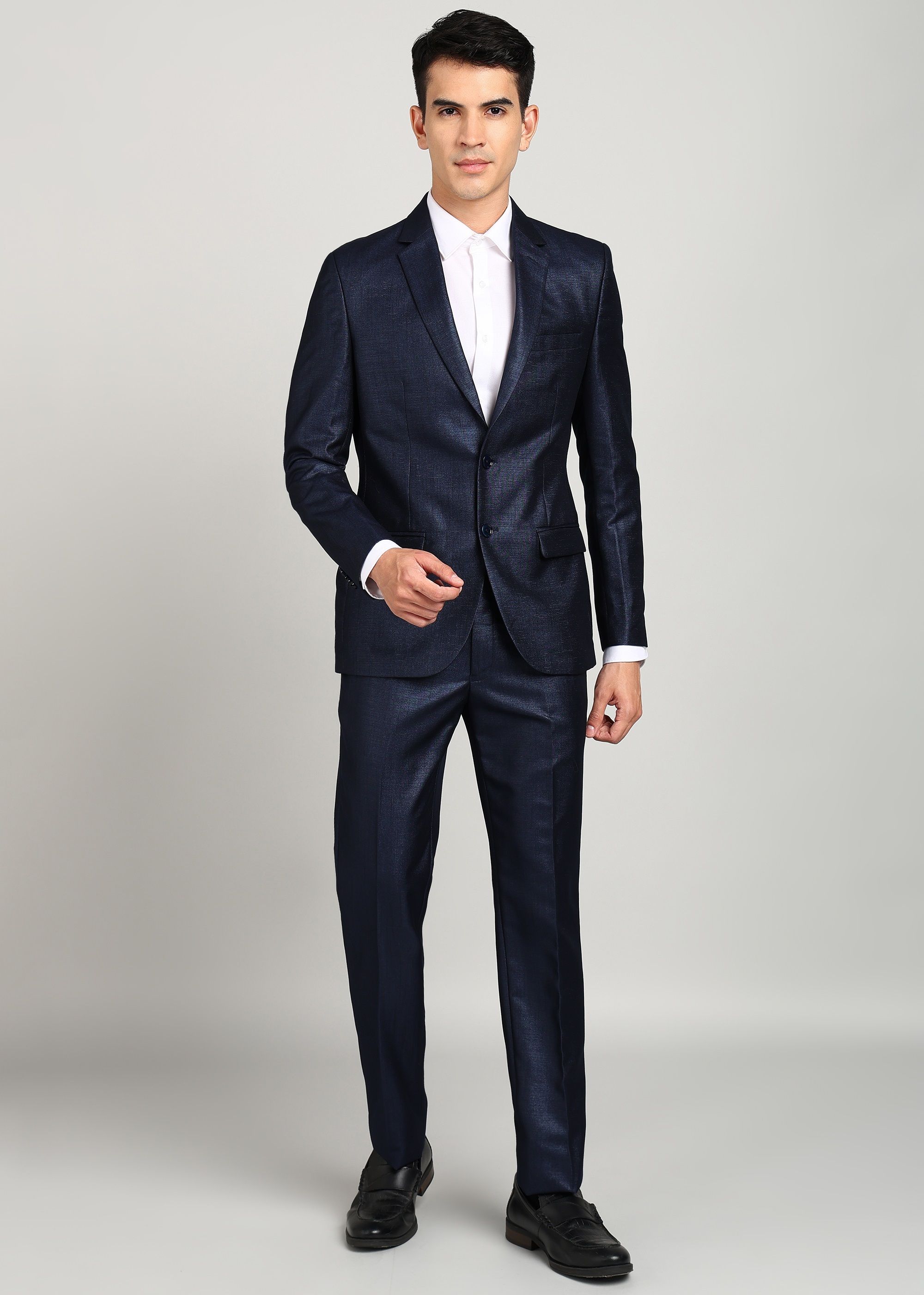 park avenue Men 2 PC Suit Self Design Suit-picture-29