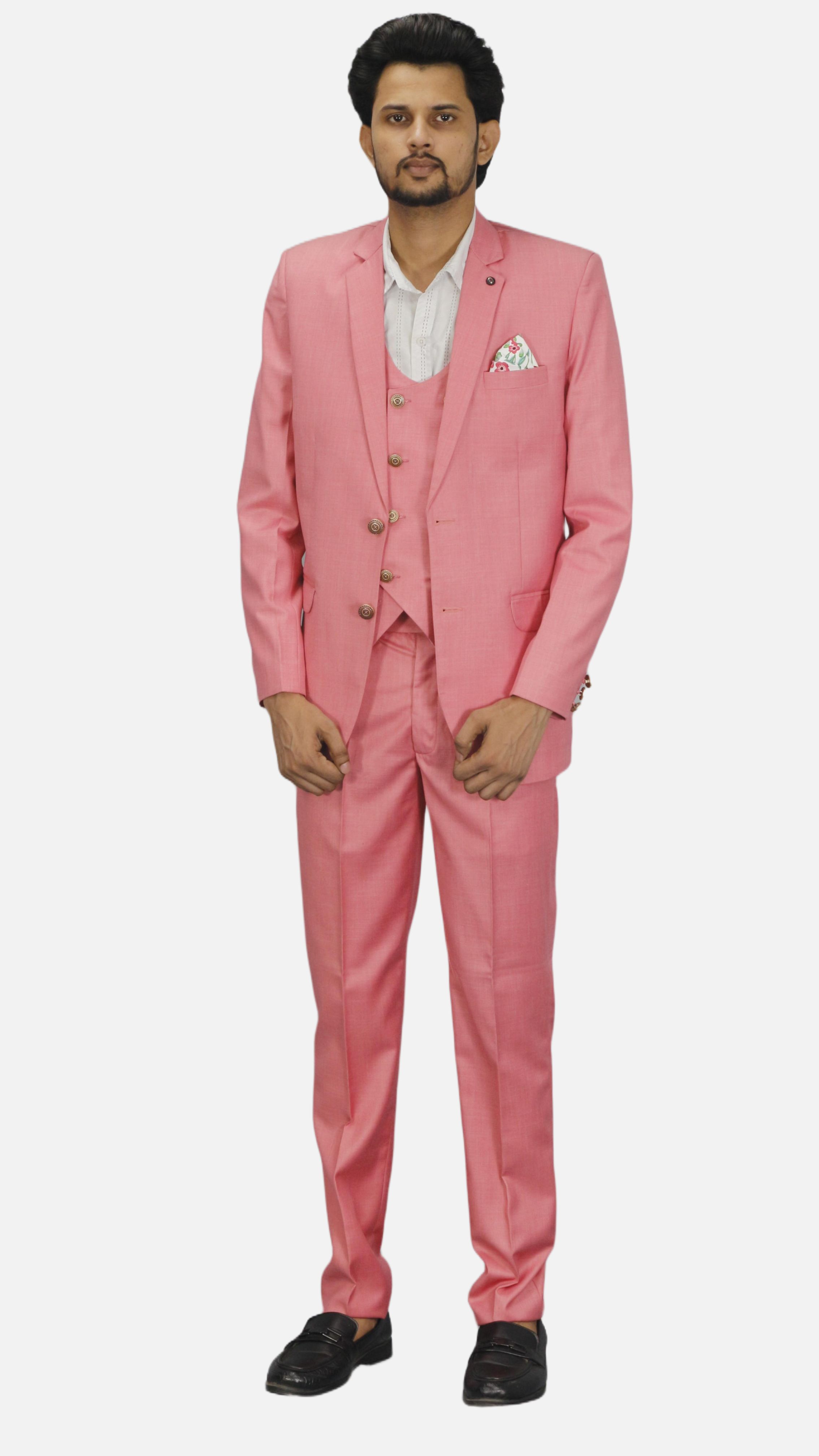 gargian master cut Men 3pc Suit Self Design Suit-picture-32