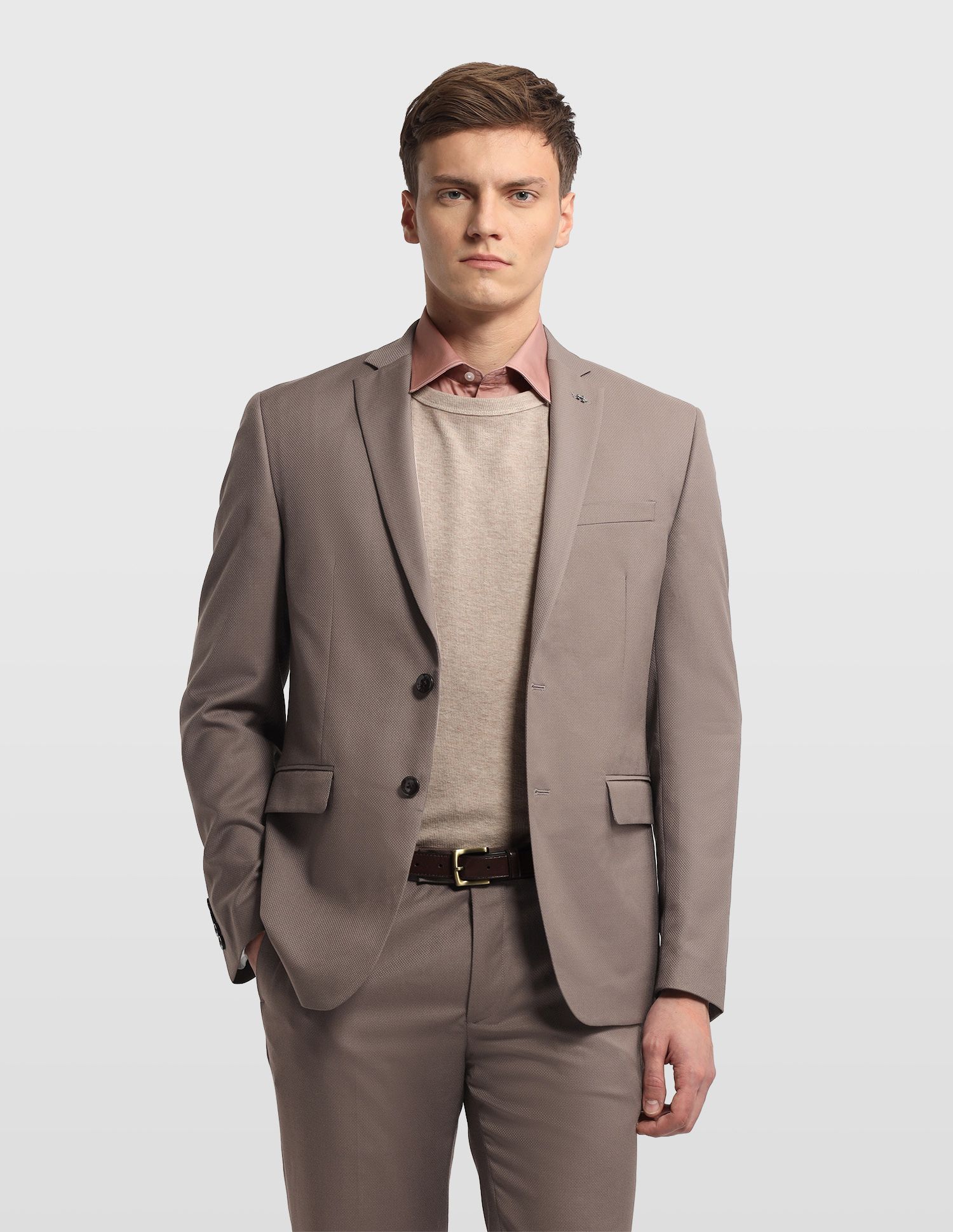 arrow Men Two Piece Self Design Suit-picture-12