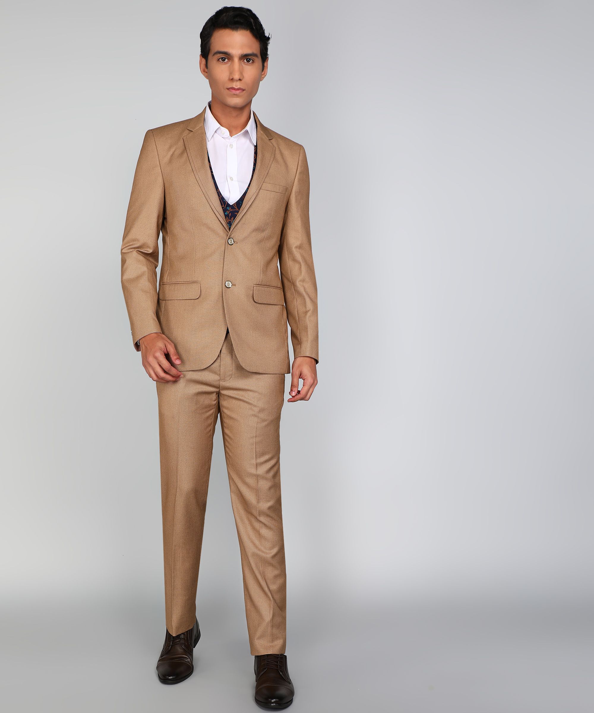 raymond Men 3 PC Suit Self Design Suit-picture-46