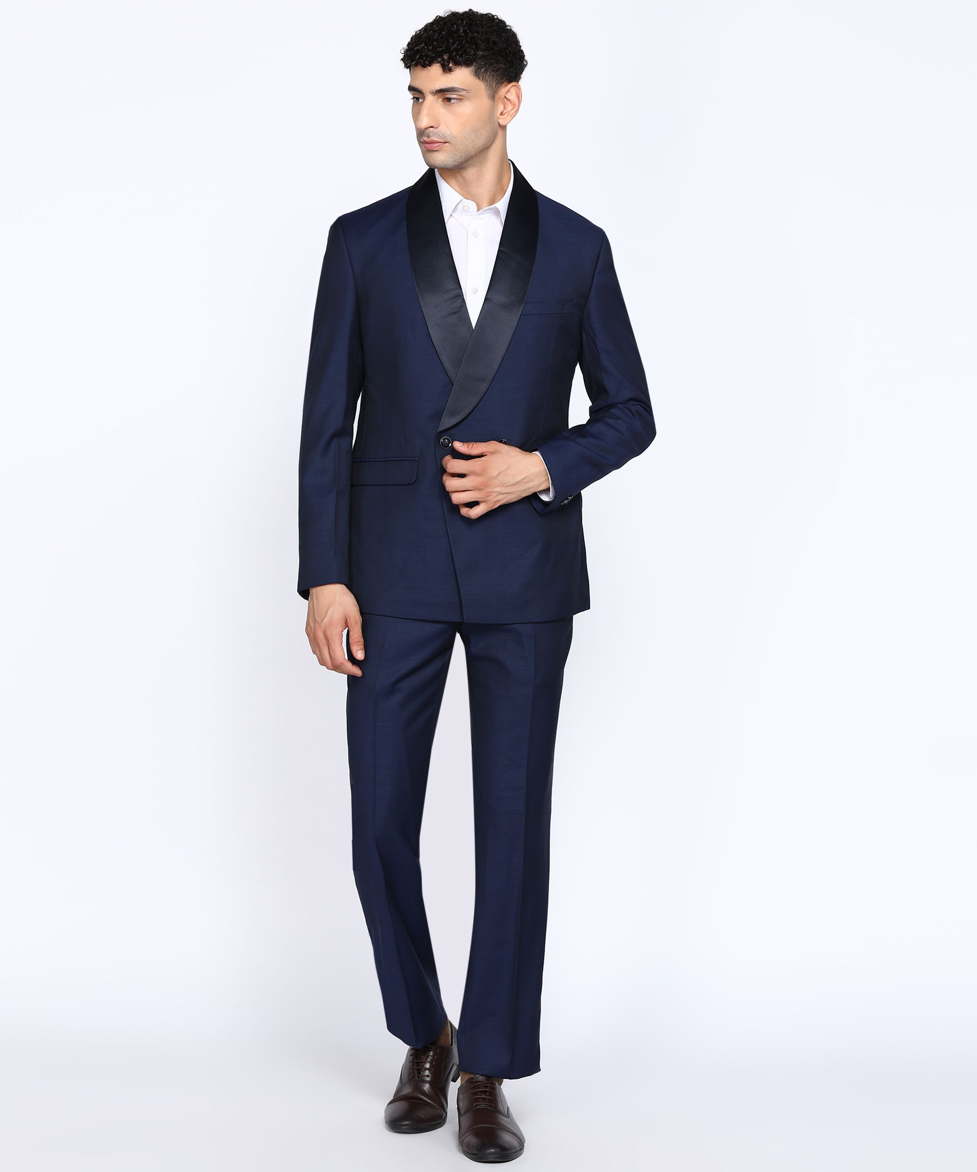 park avenue Men 2 Piece Set Self Design Suit-picture-26