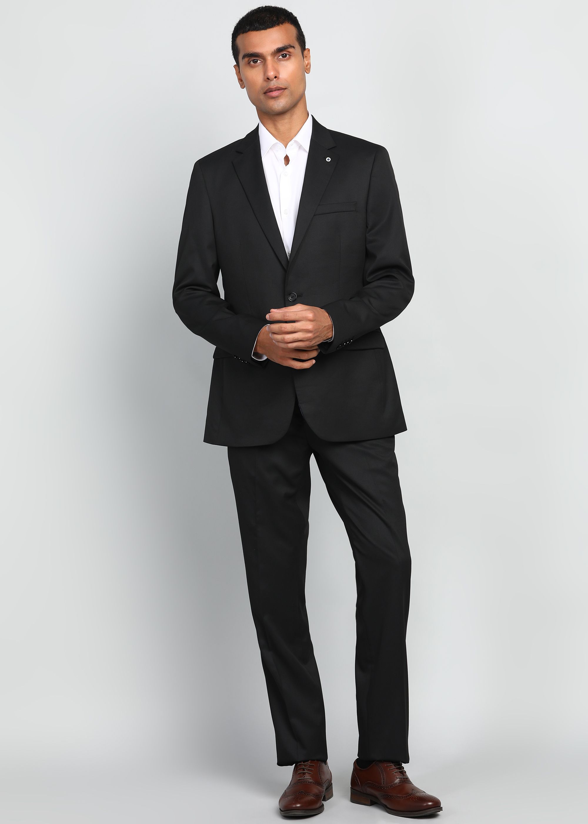 raymond Men 2 Piece Suit Solid Suit-picture-24