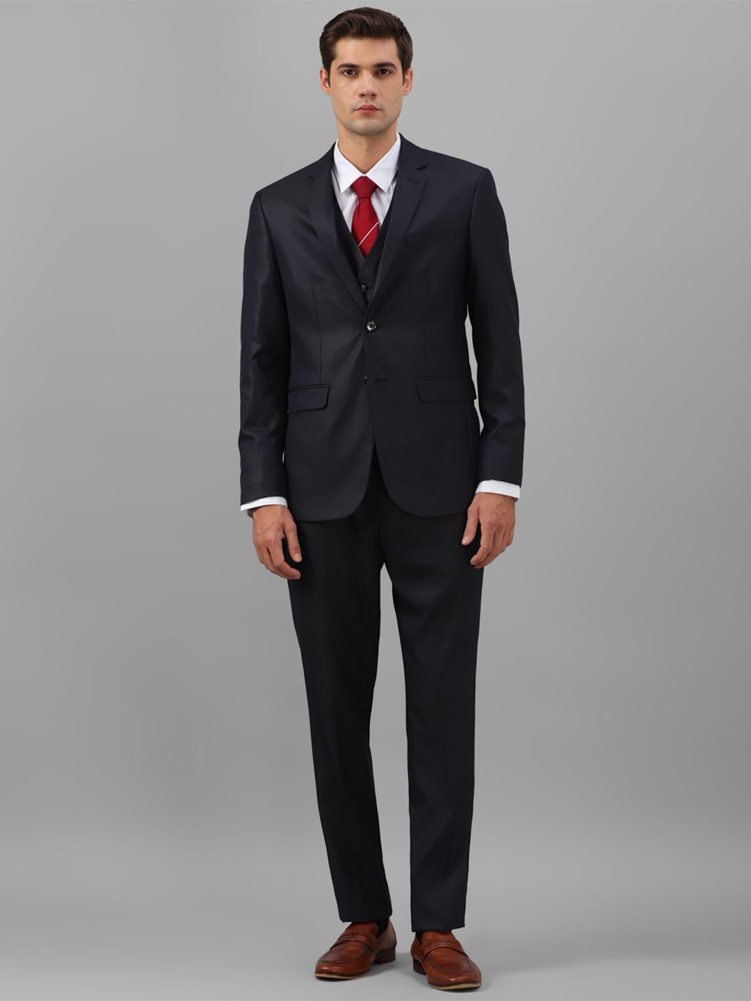 allen solly Men Regular Solid Suit-picture-11