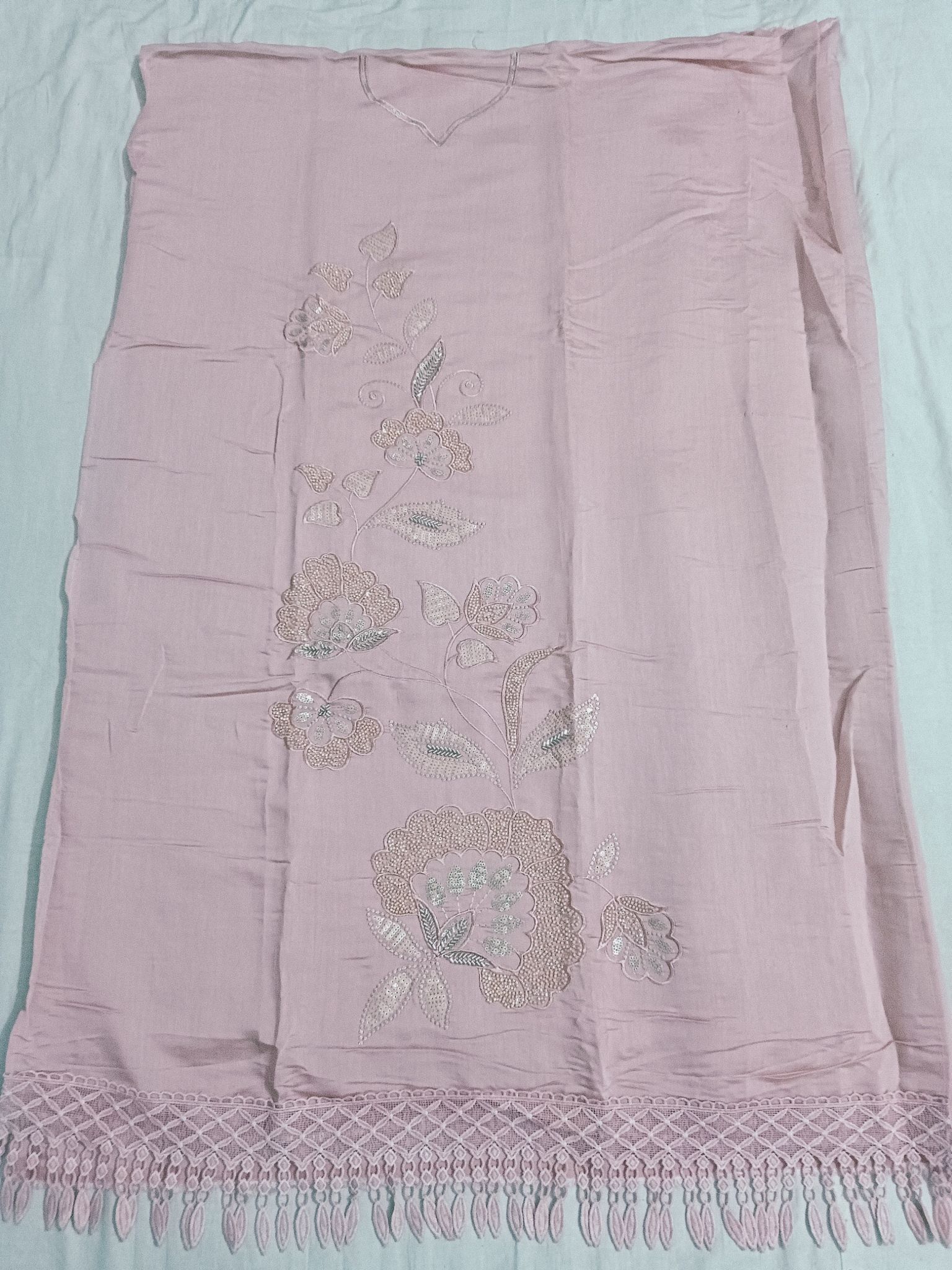 sundari Women Roman coton Embroidered Suit-picture-13