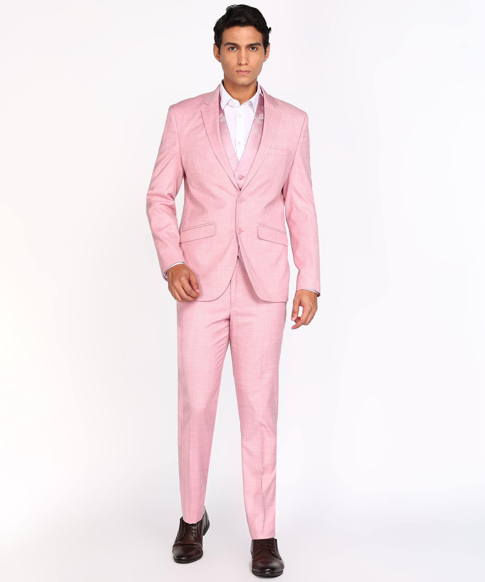 park avenue Men 2 PC Suit Self Design Suit-picture-40