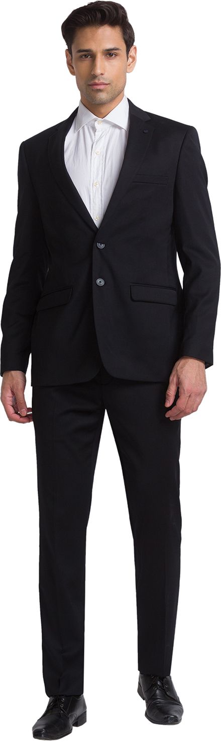 Men SB 2BTN NOTCH LPL SUIT-2PCS CNTP FIT Solid Suit-image-37
