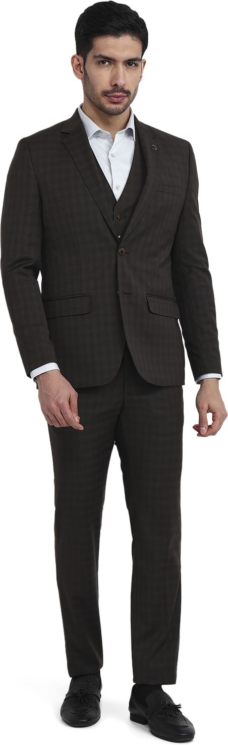 park avenue Men Suit Solid Suit-picture-19