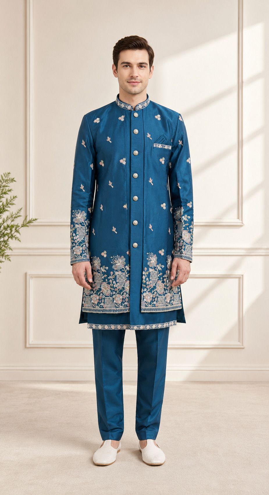 Men Tailored Embroidered Suit-image-13