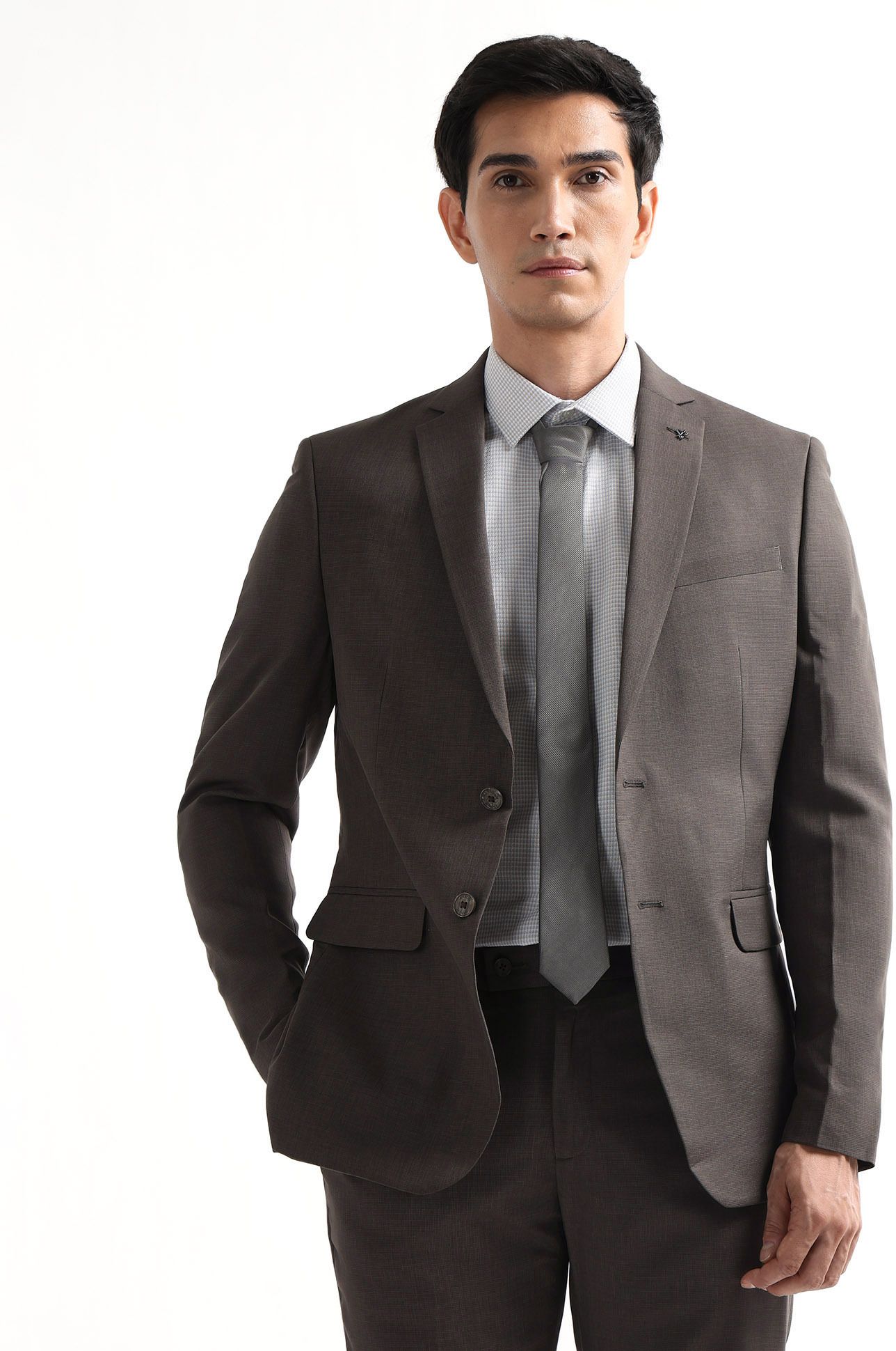 arrow Men Two Piece Checkered Suit-picture-40