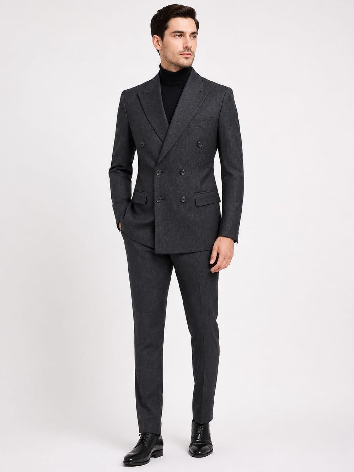 maahivarr Men Double breasted suits Self Design Suit-picture-40