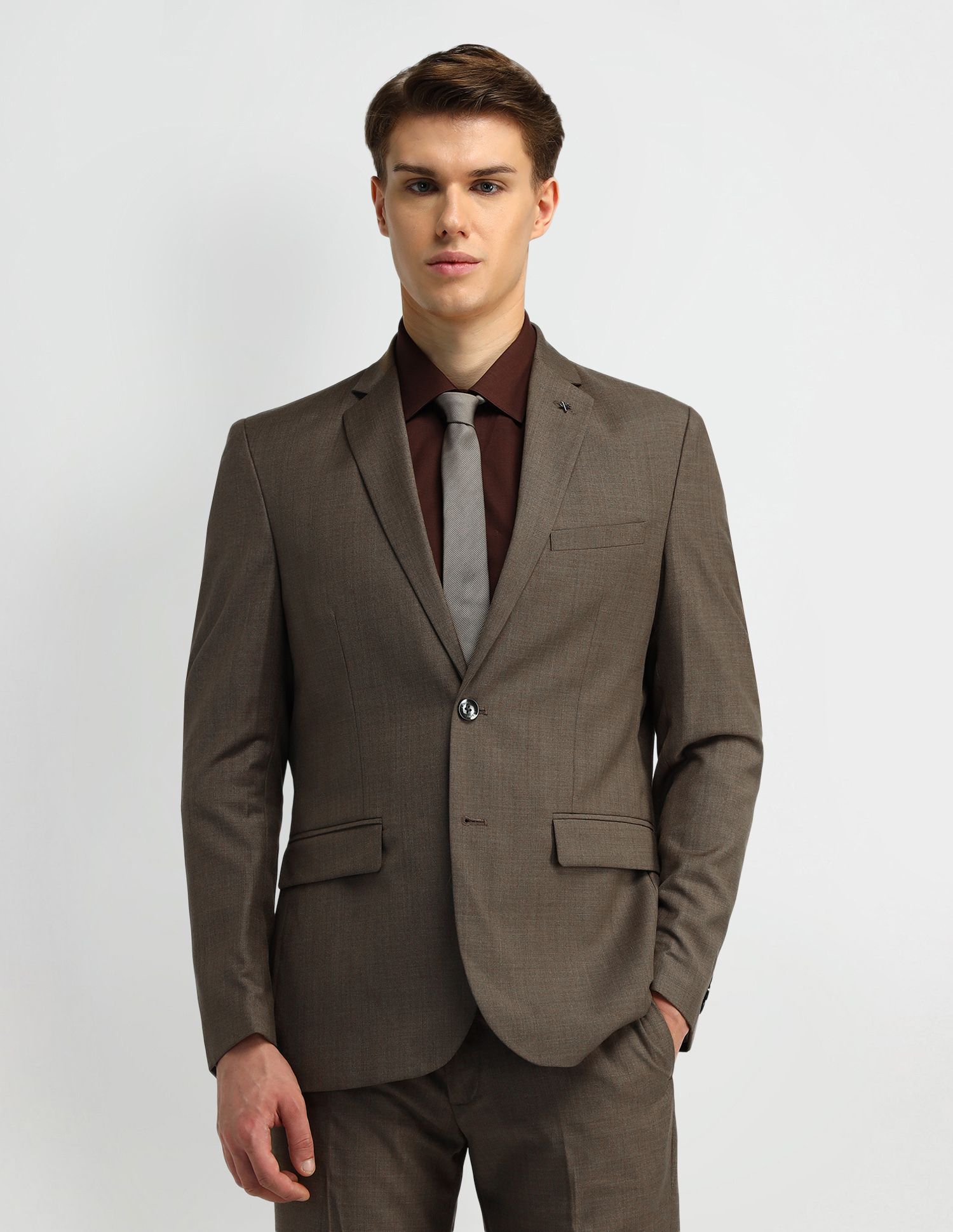arrow Men 2-piece Solid Suit-picture-25