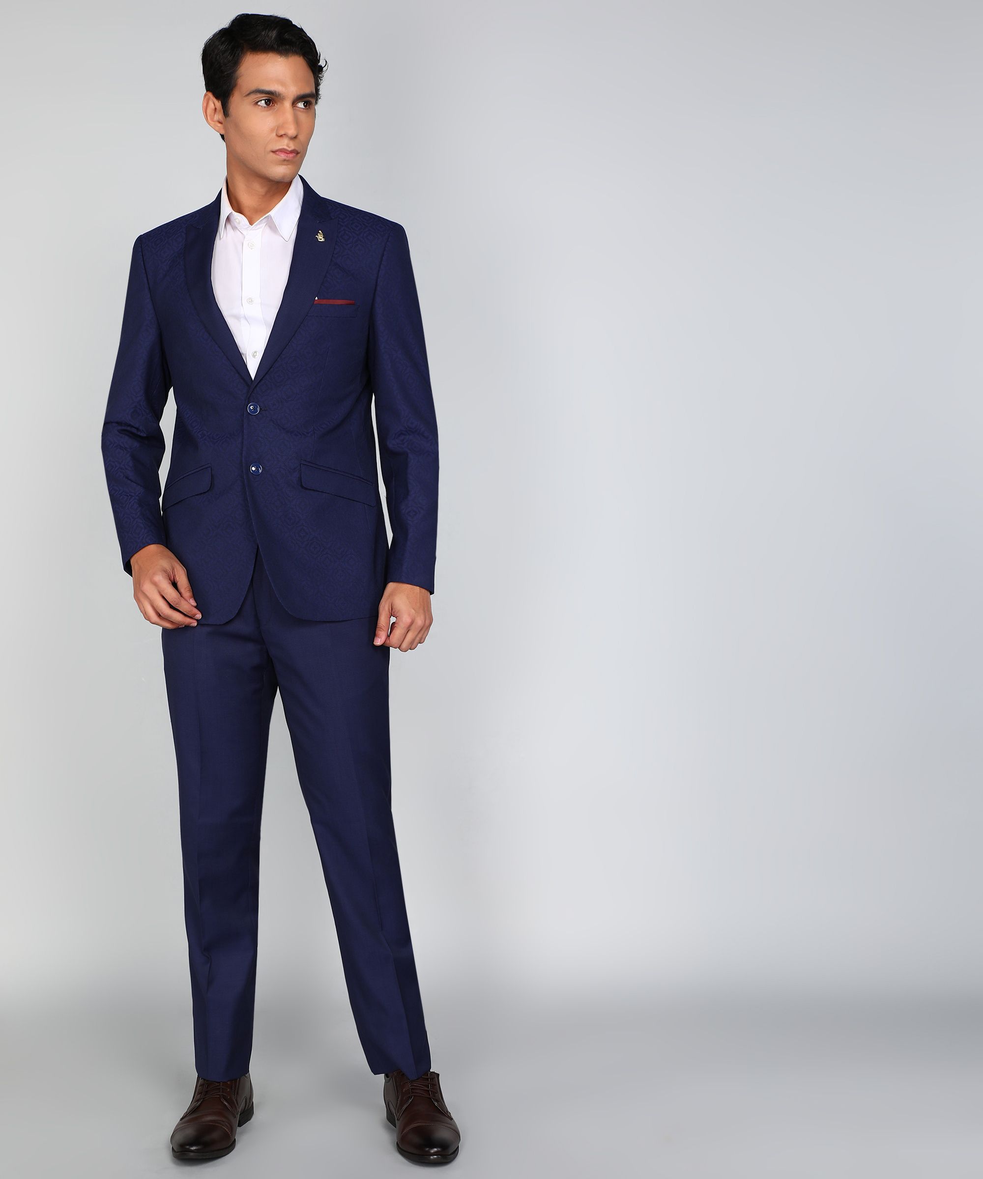 raymond Men 2 PC Suit Self Design Suit-picture-33