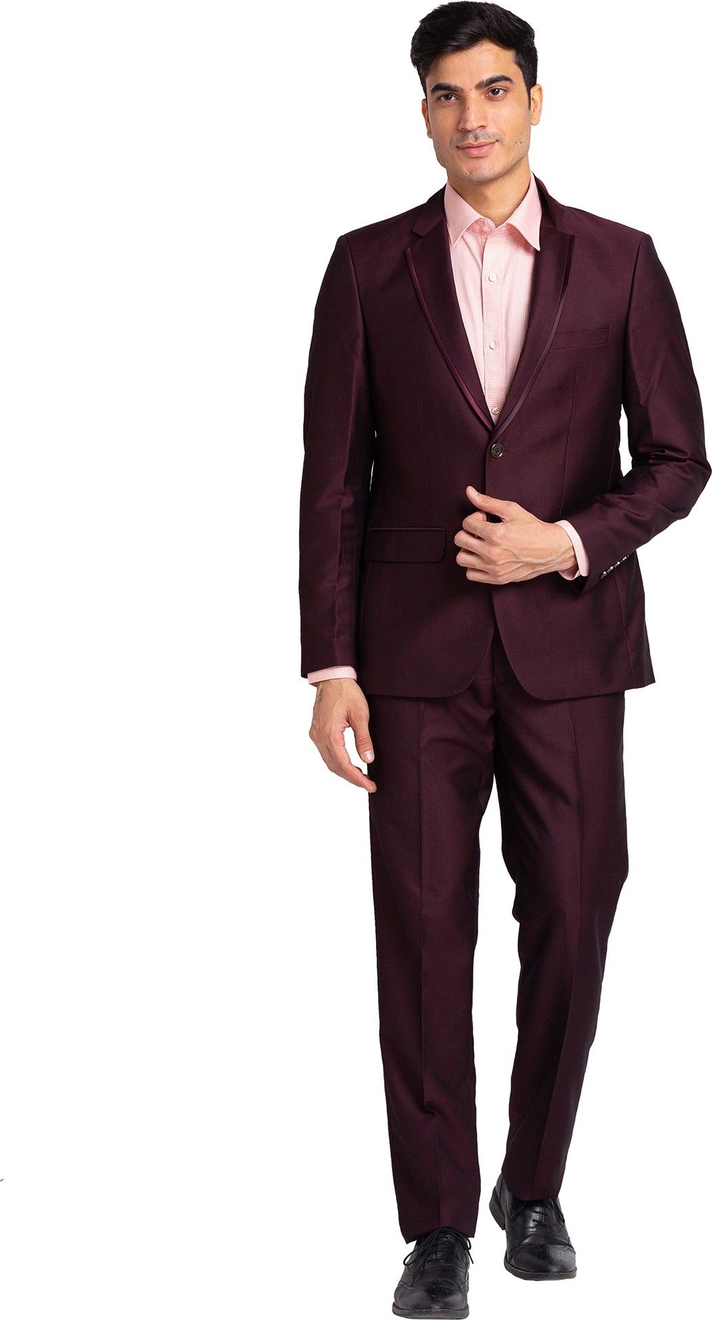 raymond Men 2 Piece Suit Self Design Suit-picture-10