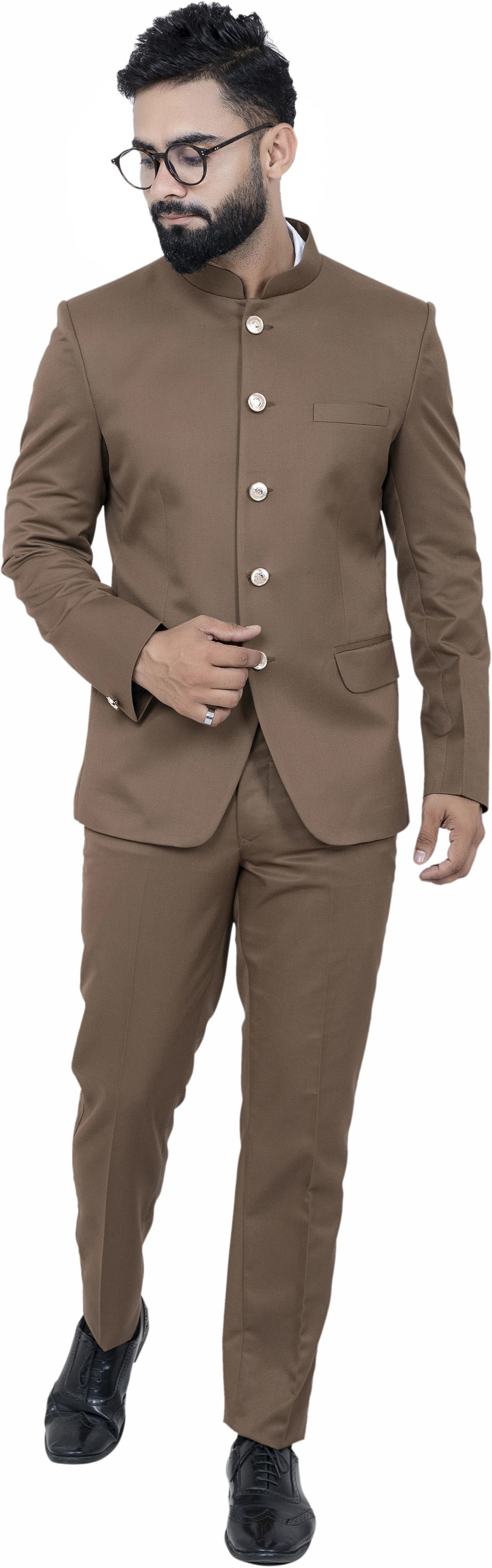 aljaami Men jodhpuri bandhgala Solid Suit-picture-18