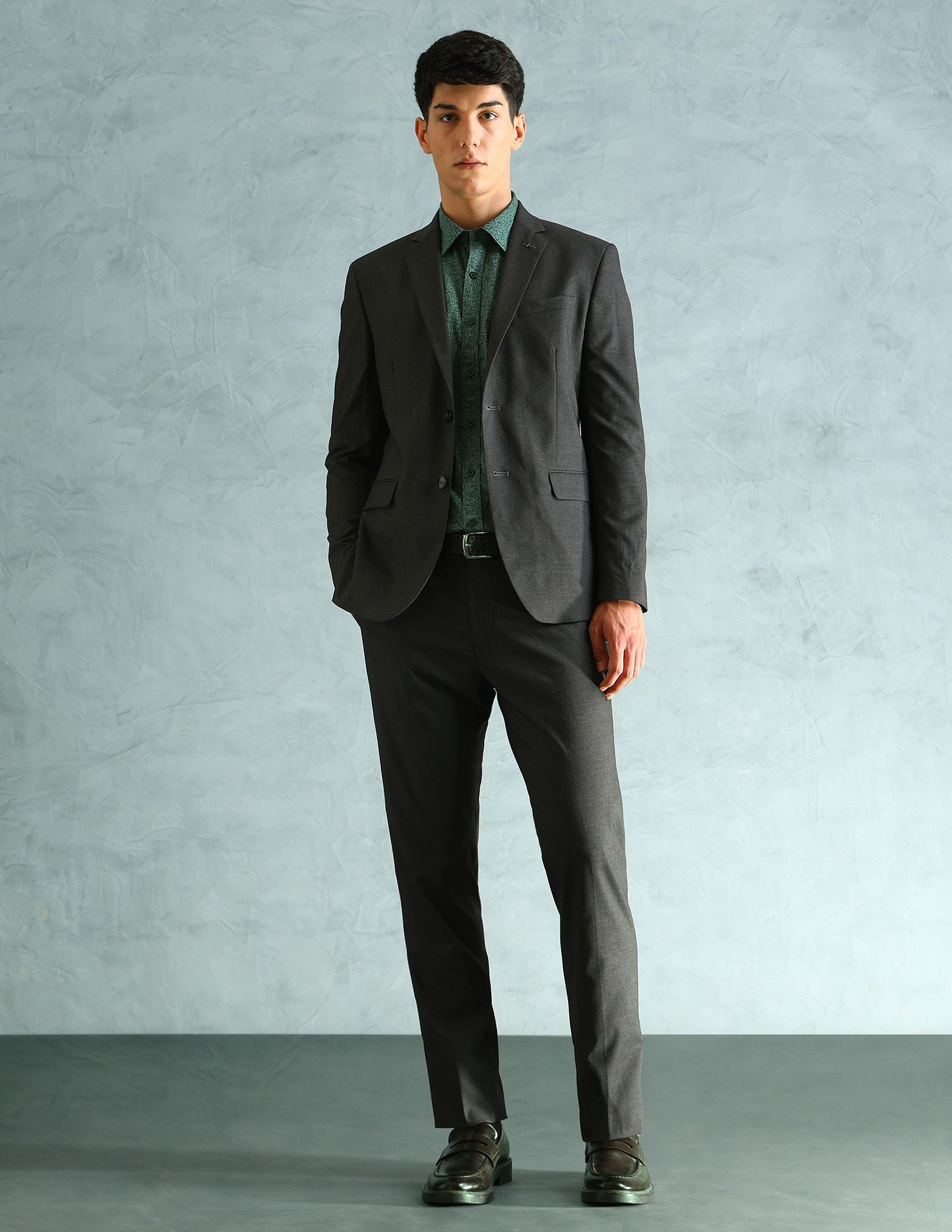 arrow Men 2-piece Textured Suit-picture-37