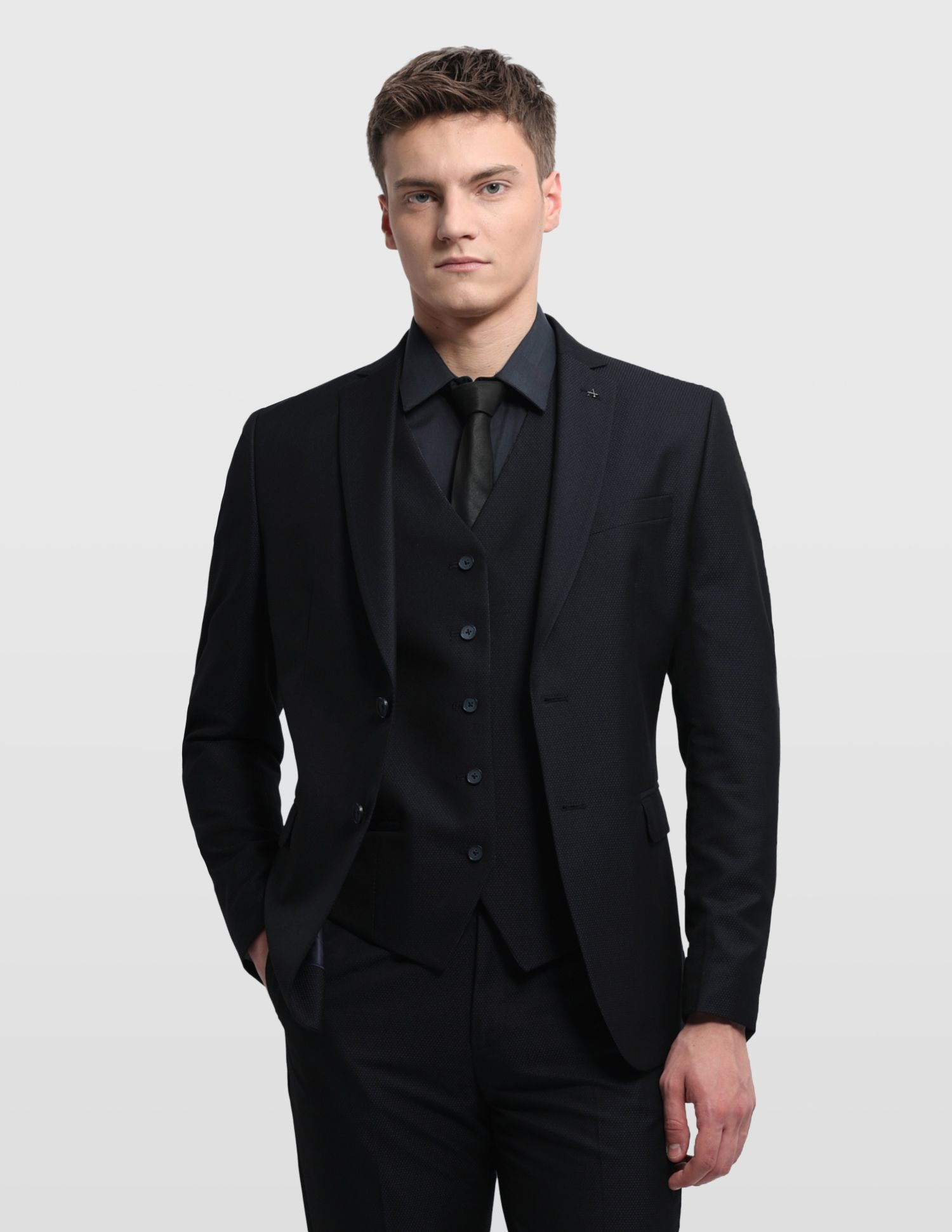 arrow Men Formal Wear Self Design Suit-picture-32