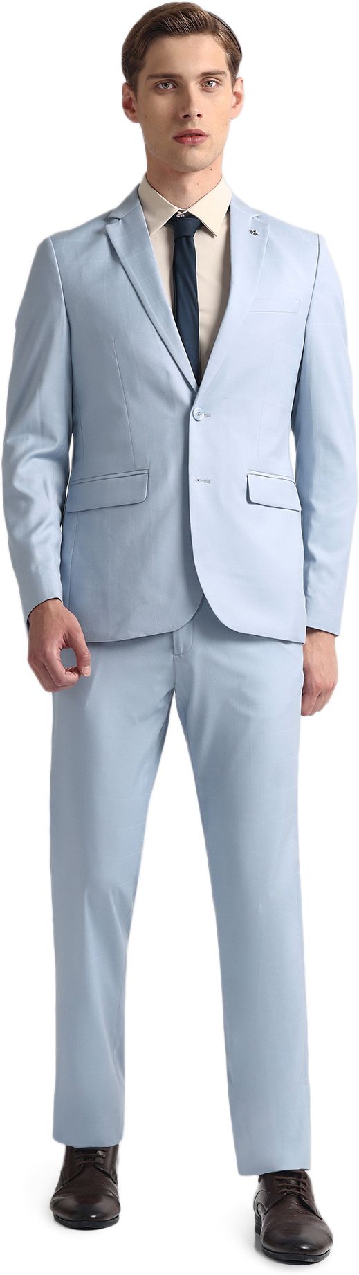 arrow Men Two Piece Checkered Suit-picture-32