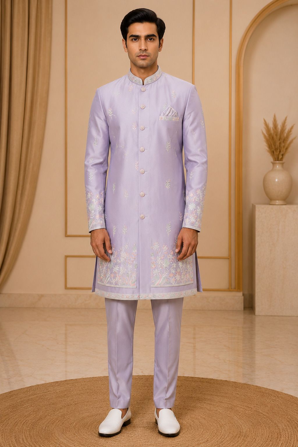 shanevar patna Men Tailored Embroidered Suit-picture-15