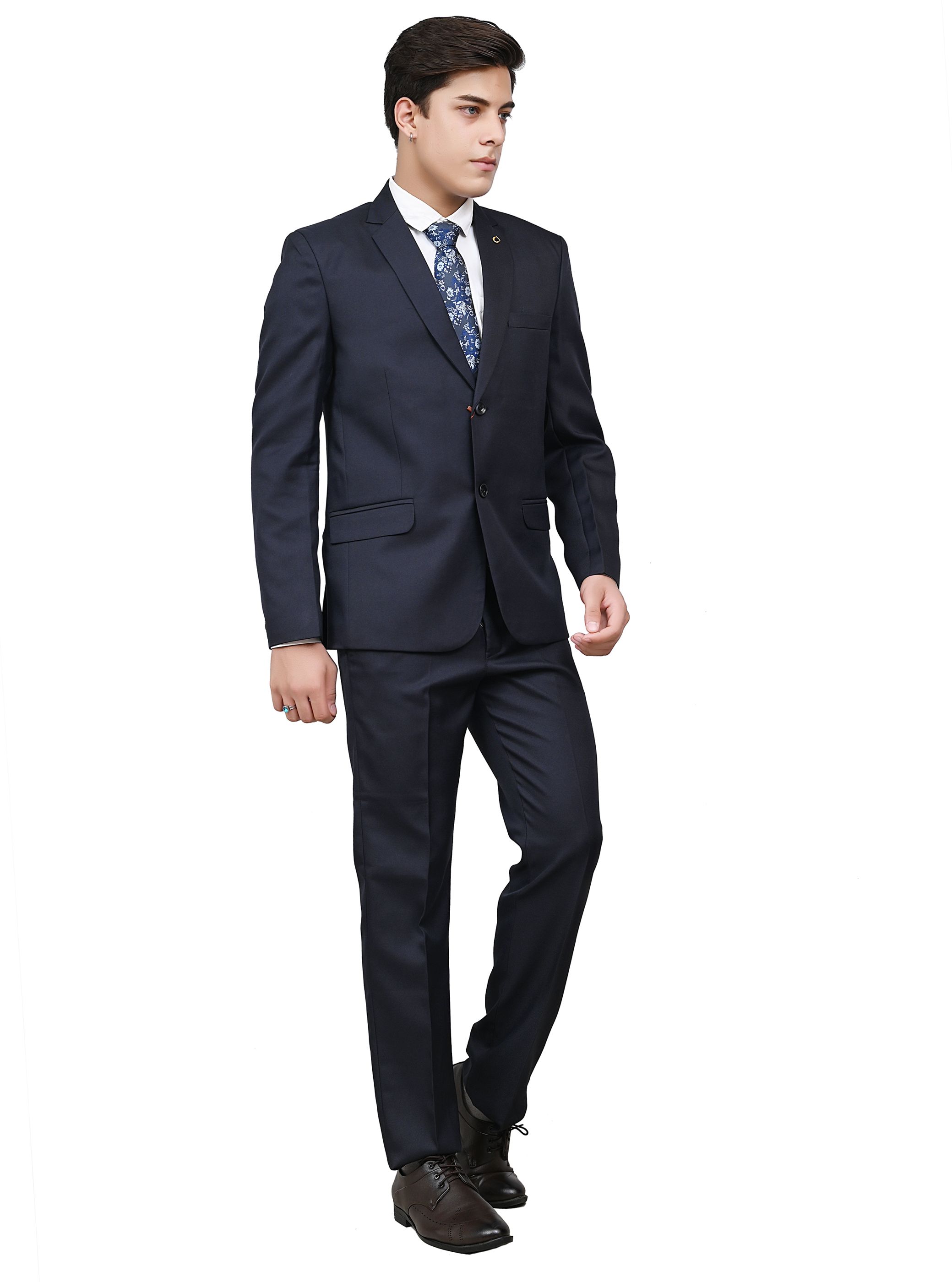 blackzed Men Single Breasted Solid Suit-picture-47