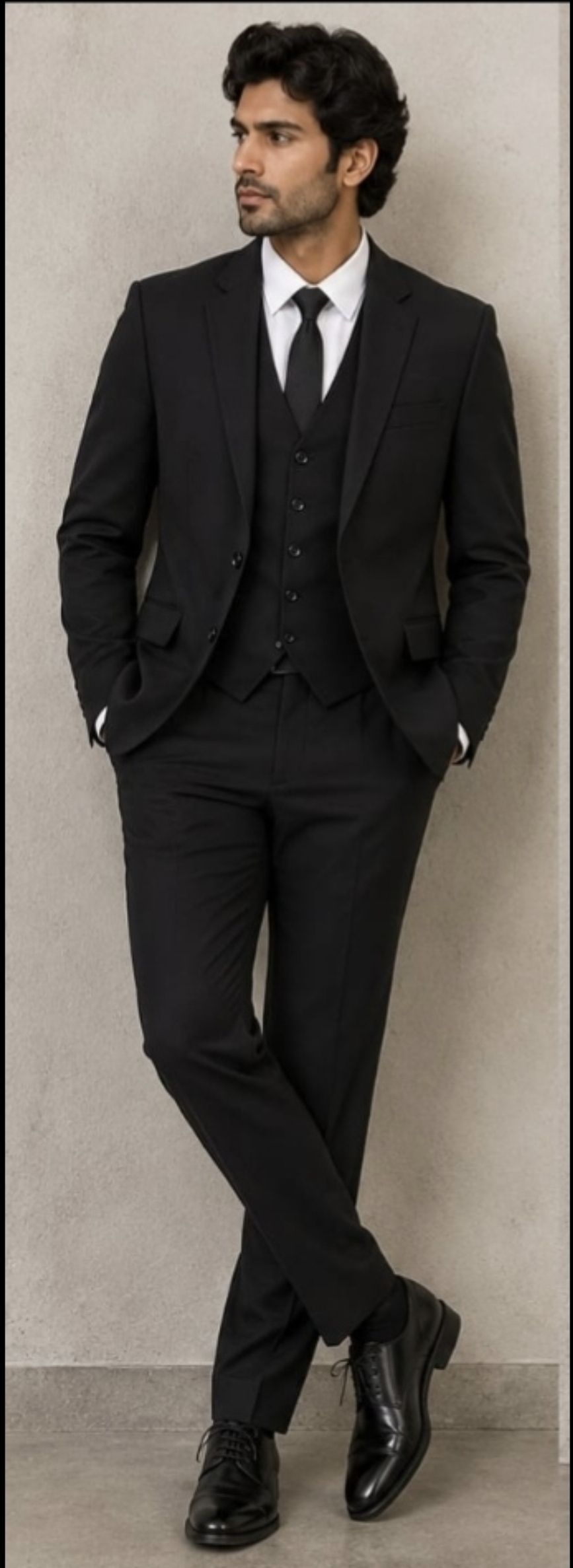 sayra ecom Men Formal Self Design Suit-picture-23