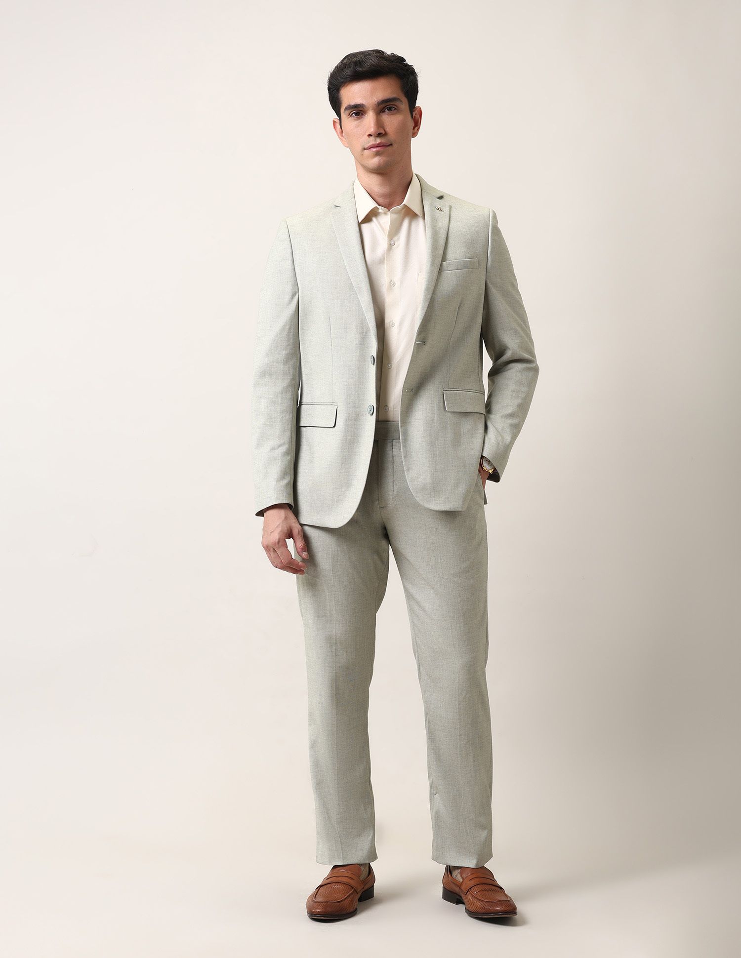 arrow Men 2-piece Self Design Suit-picture-37
