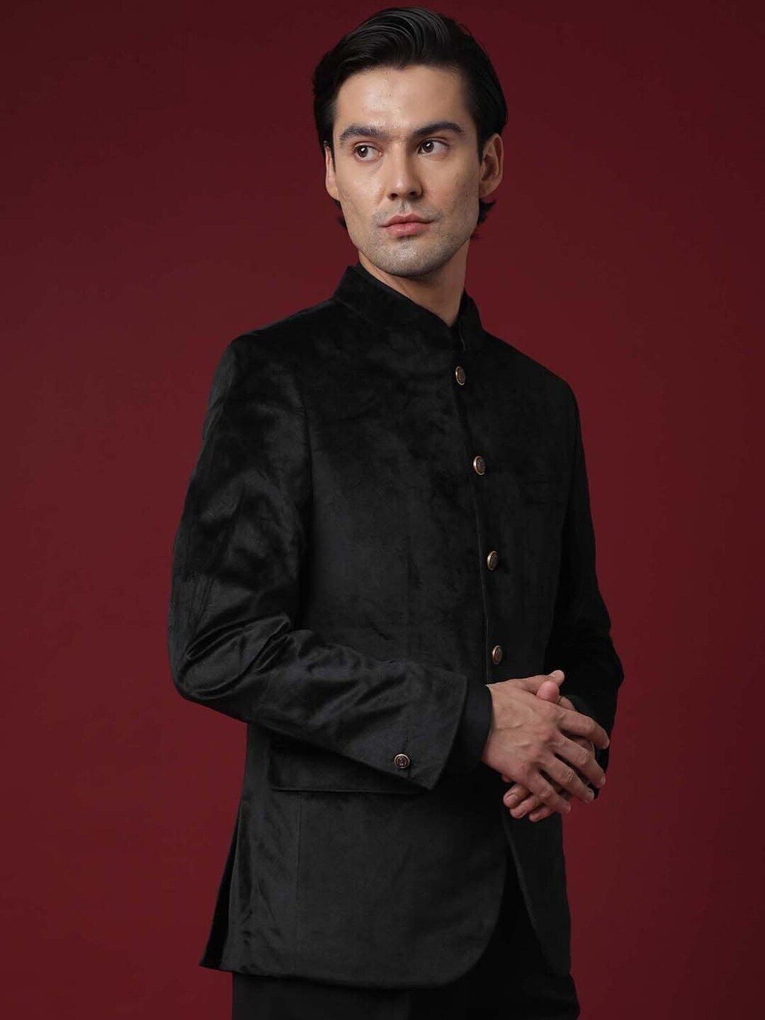 Men SUIT-2PCS CNTP FIT Solid Suit-image-24