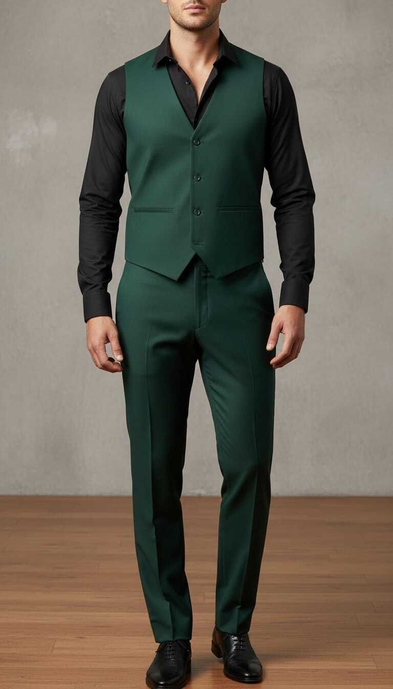 asthetic Men Men Solid Suit-picture-18