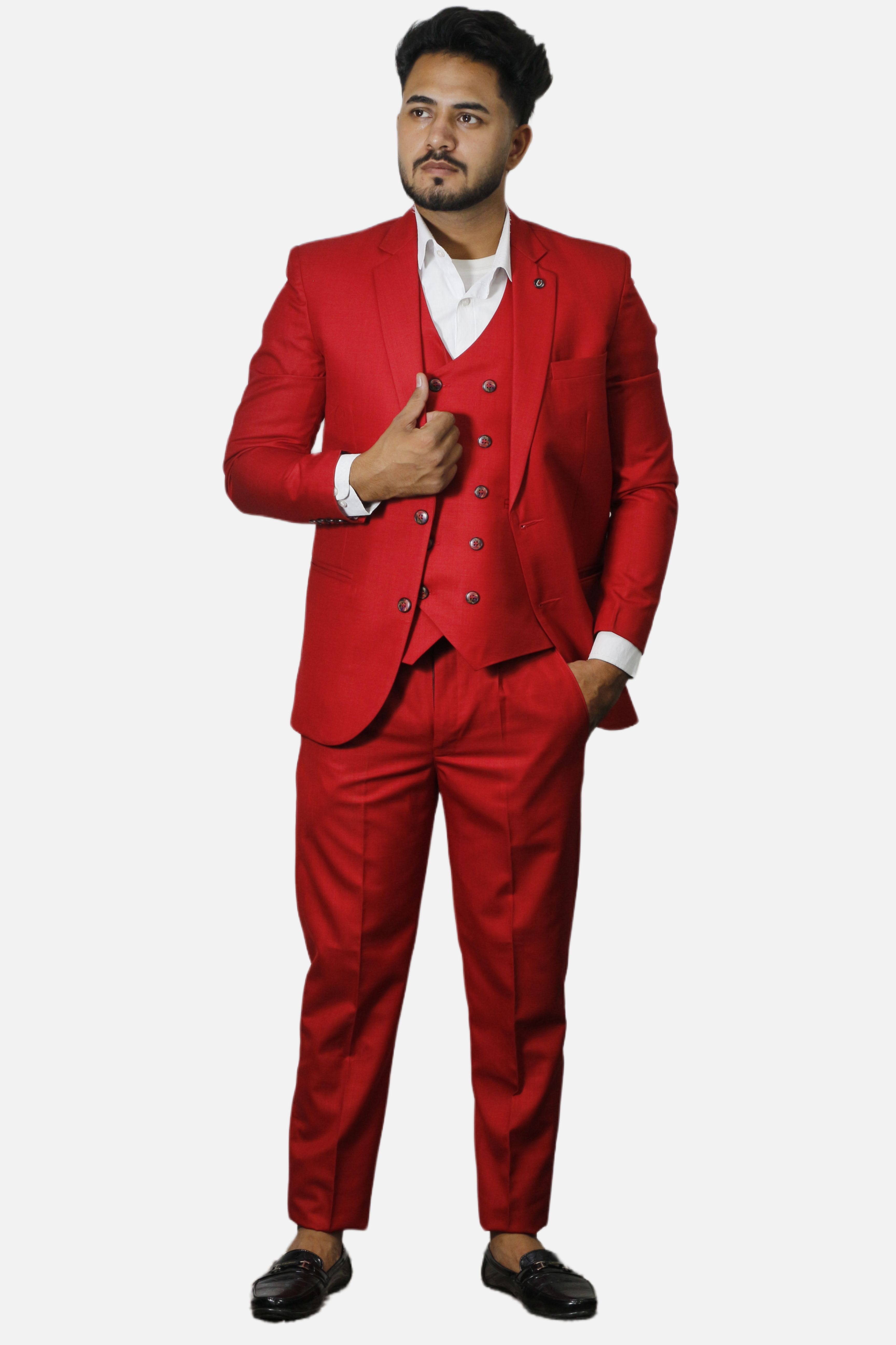 gargian master cut Men Single Breasted Suit Solid Suit-picture-33