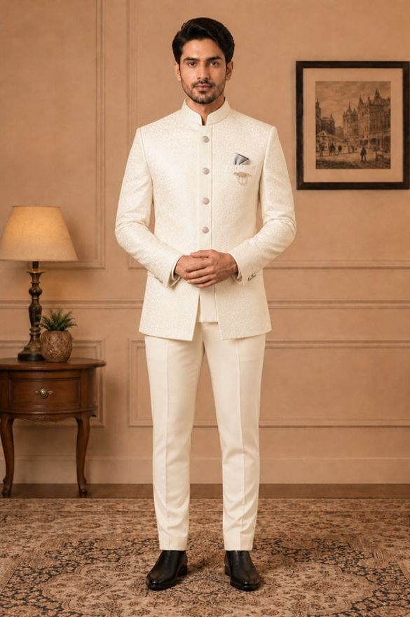 Men Tailored Embroidered Suit-image-11
