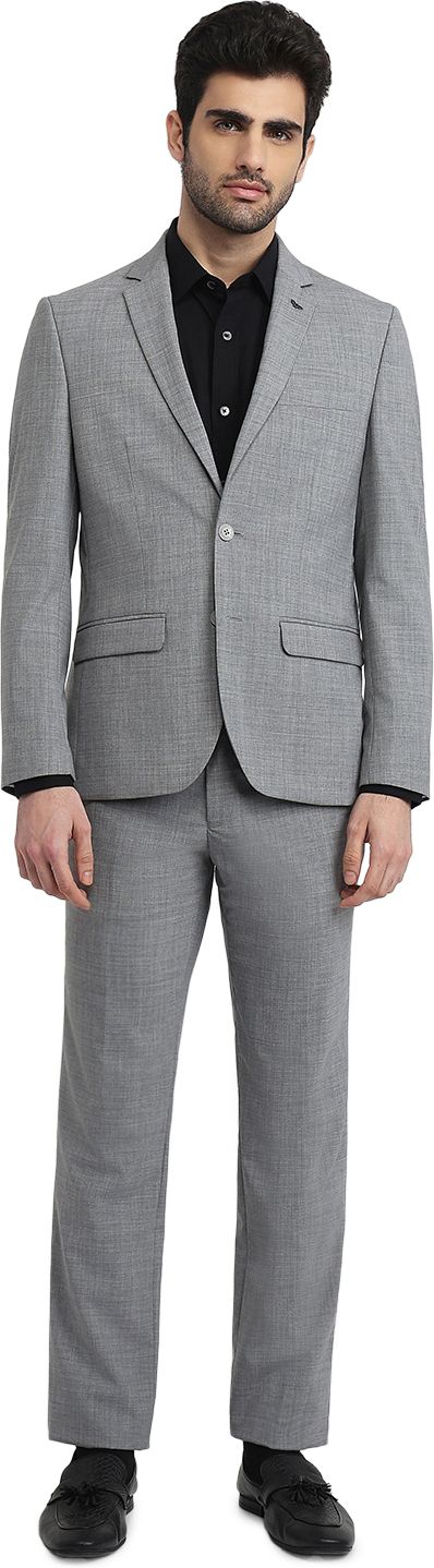 park avenue Men Suit Solid Suit-picture-14