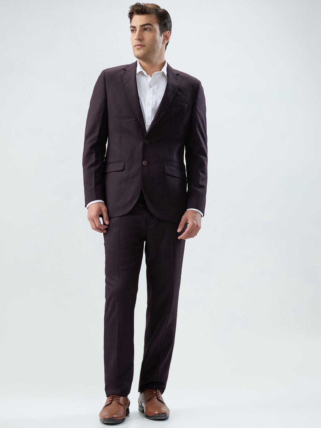 raymond Men 2PC SB 2 BTN NOTCH LAPEL-CNT FIT Checkered Suit-picture-28