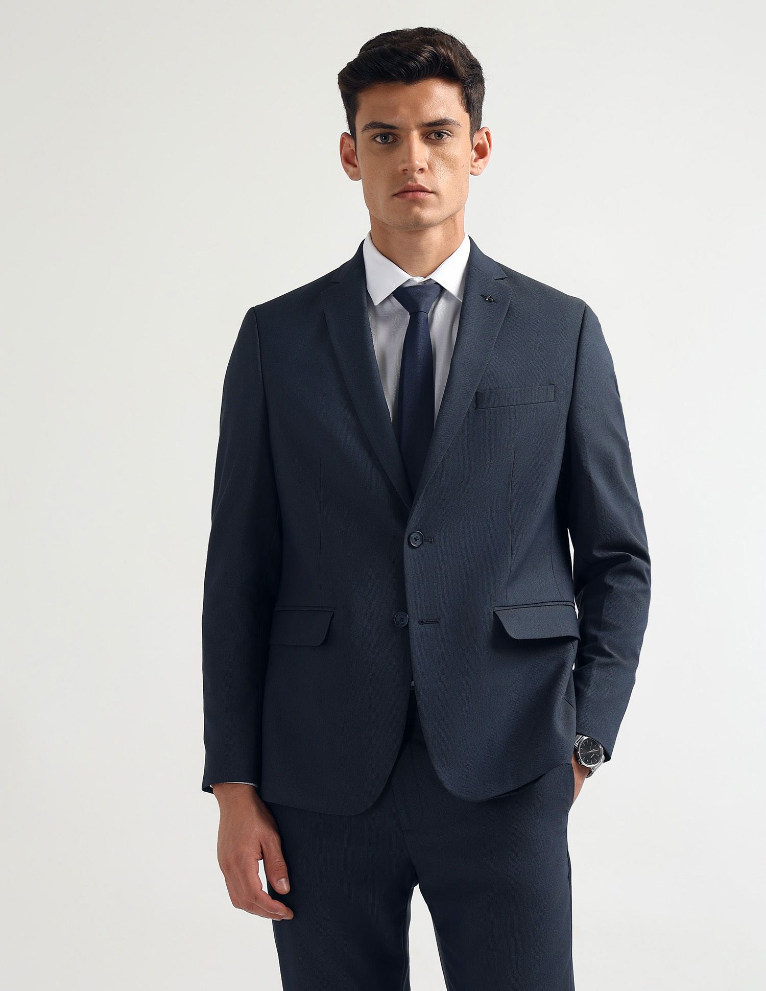 arrow Men 2-piece Solid Suit-picture-28