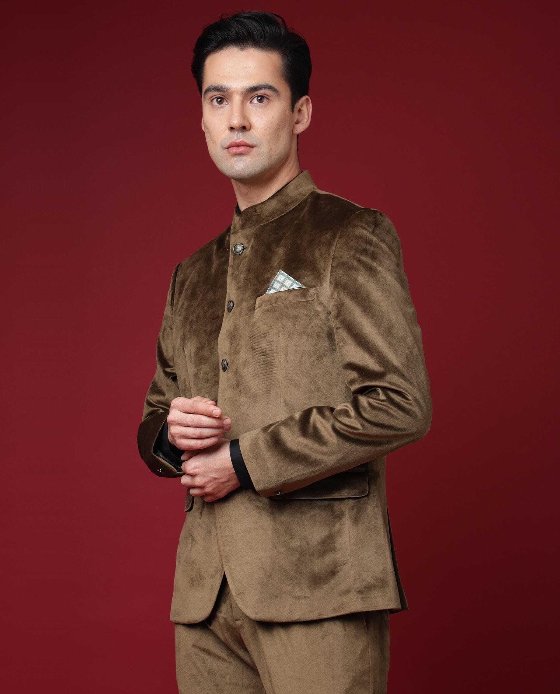 Men SUIT-2PCS CNTP FIT Solid Suit-image-25