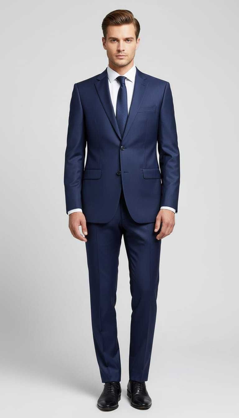 asthetic Men Single Breasted Self Design Suit-picture-25