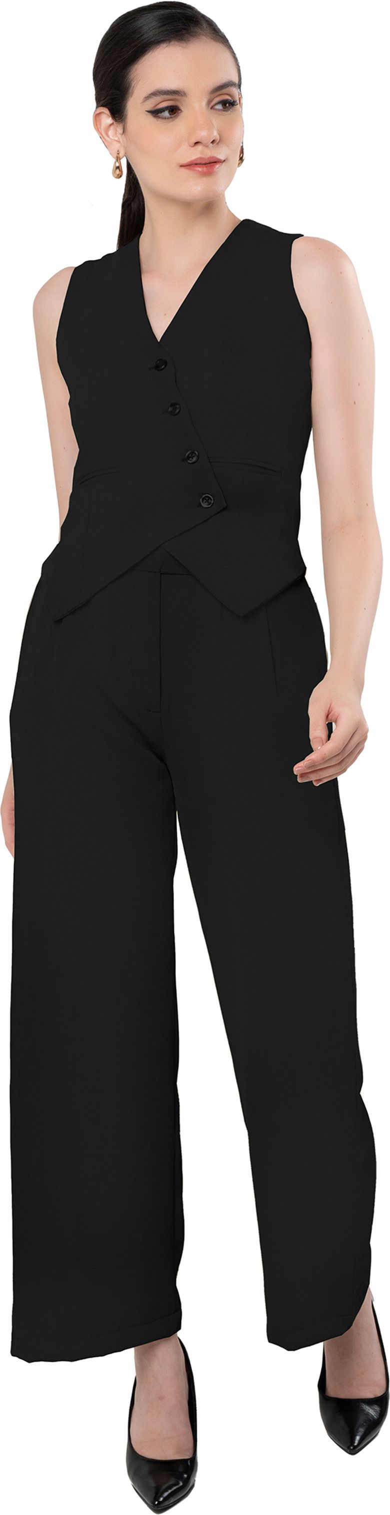 Women Co ord Set Solid Suit