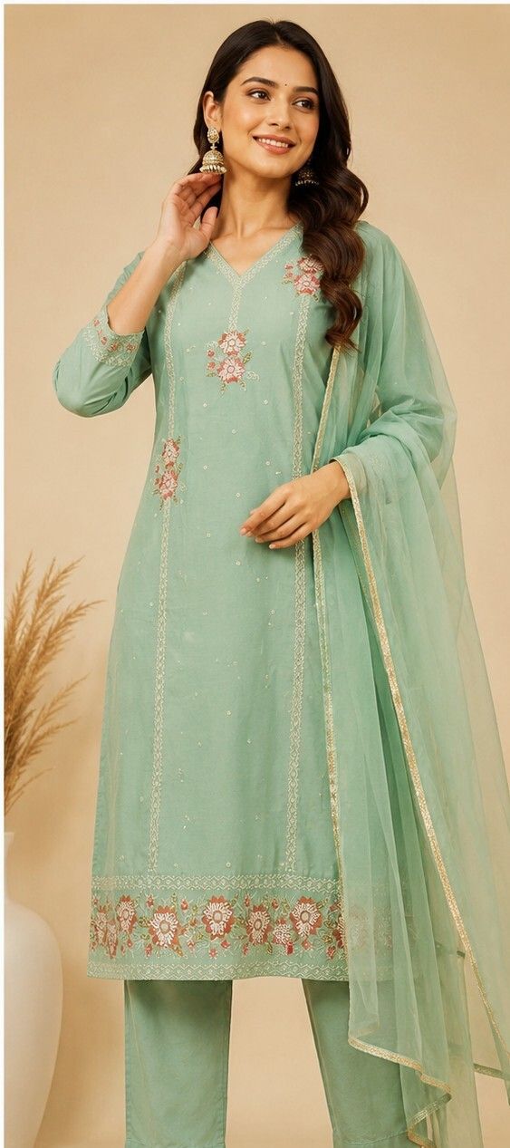 sundari Women Pakistani suit Embroidered Suit-picture-41