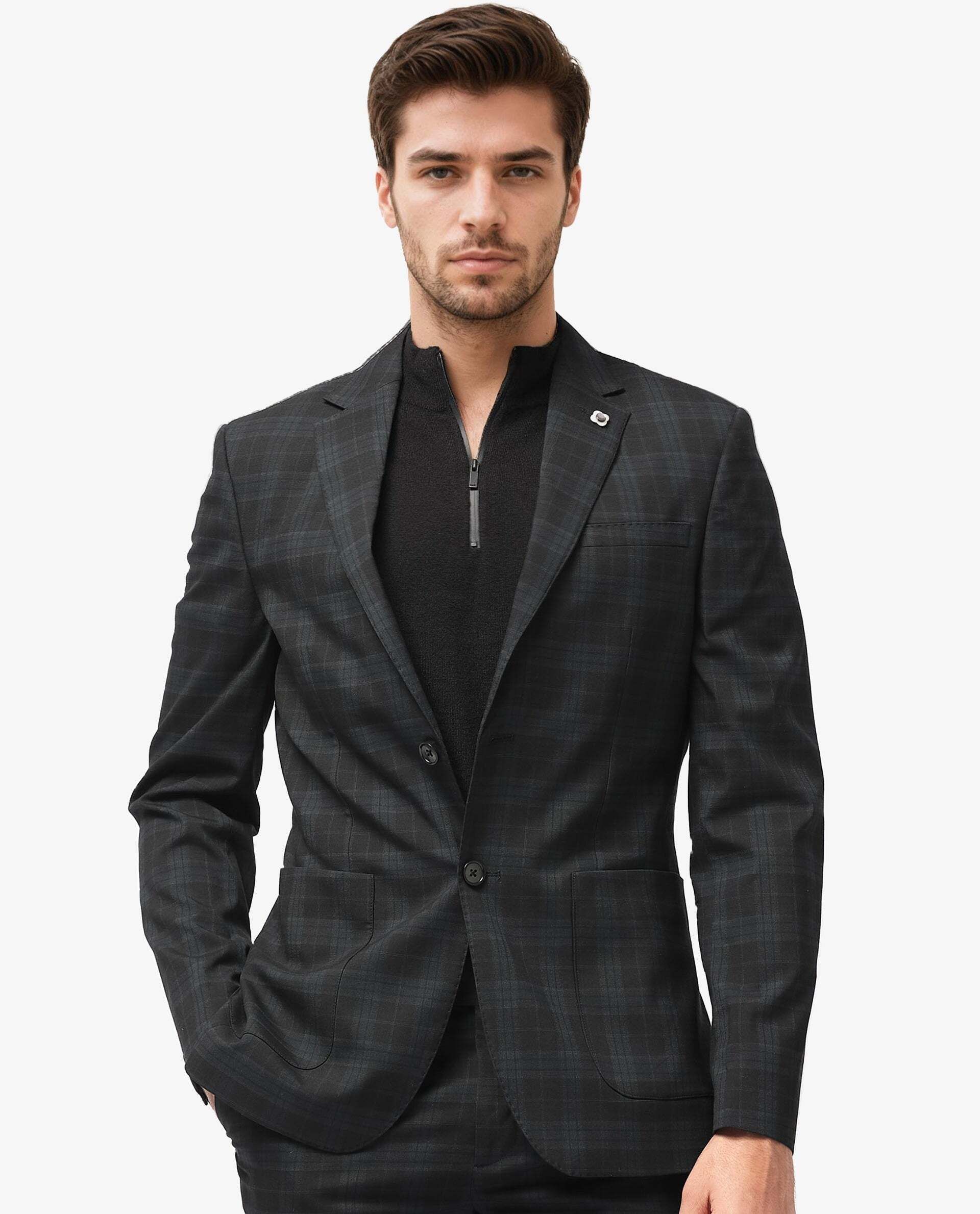 rare rabbit Men Suits Checkered Suit-picture-10
